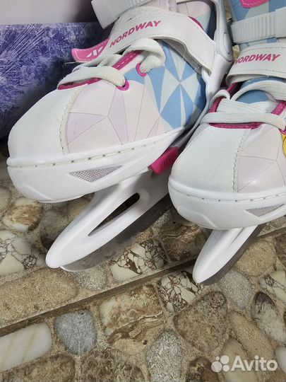 Коньки детские раздвижные nordway раздвижные