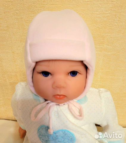 Шапка для новорожденного девочки демисезонная