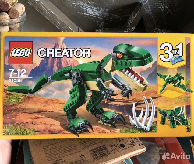 Lego Creator 3 в 1 динозавр 31058