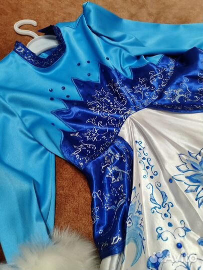 Костюм снегурочки(ручная работа)