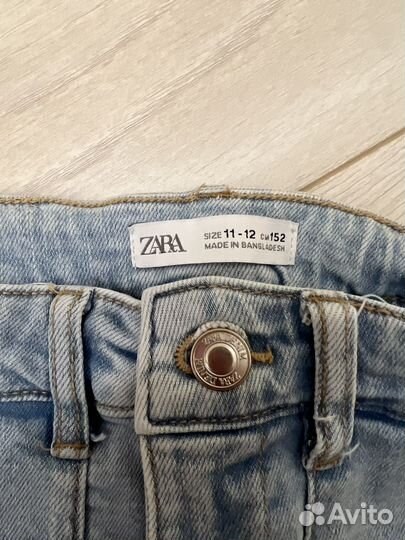 Джинсы zara 152 см 11-12 лет