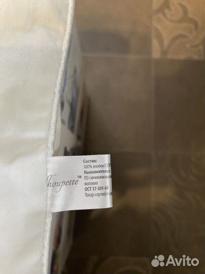 Детское одеяло и подушка в кроватку