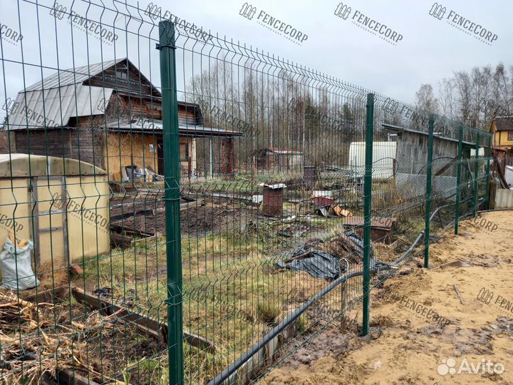 Забор из 3Д Гиттер 4 мм. 1.7 метра