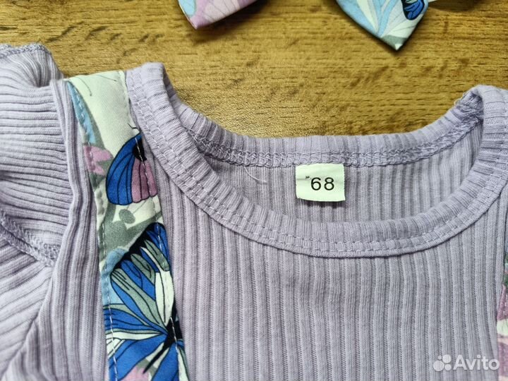 Платье-Боди для девочки 62-68