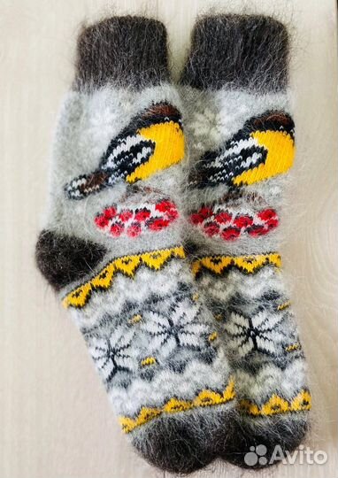 Носки пуховые Красивые Теплые Мягкие козий пух