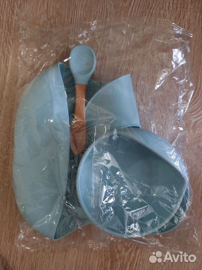 Набор детской силиконовой посуды