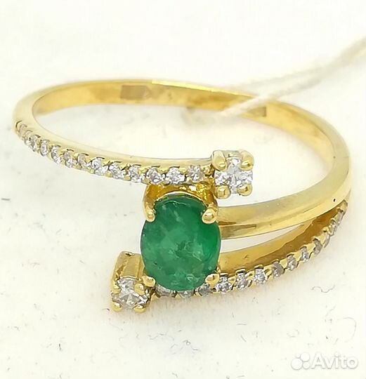 Кольцо / размер 17,5 / 2,09г / Золото585 / бриллиа