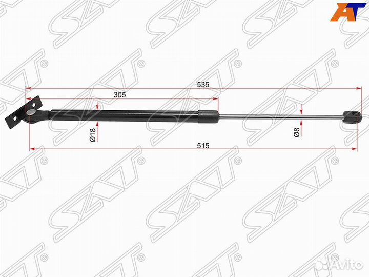 Амортизатор багажника opel omega B 94- ST-9146281