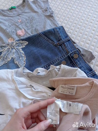 Нарядные вещи пакетом на девочку 116-122 hm