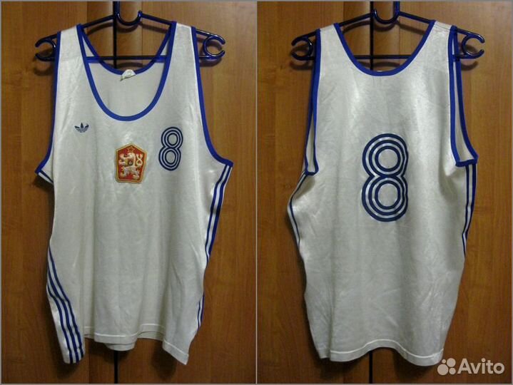Игровая футболка Чехословакия 80е Adidas баскетбол