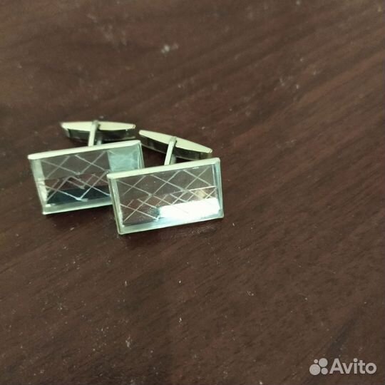 Запонки горный хрусталь СССР. Кинореквизит