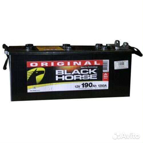 Аккумулятор автомобильный Black Horse 6CT-190 росс