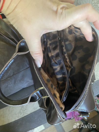 Сумка натуральная кожа бежевая