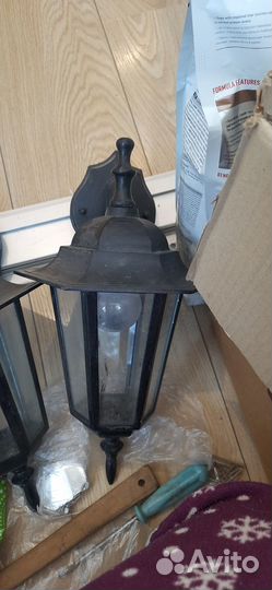 Фонари металлические уличные настенные бу