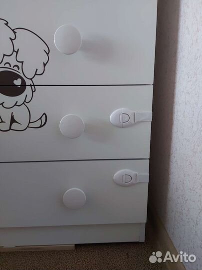 Пеленальный комод белый Laluca 