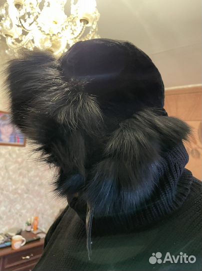 Шапка ушанка женская