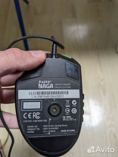 Игровая мышь Razer Naga Limited Green Edition