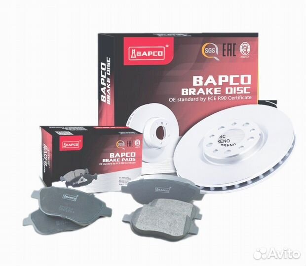 Диск тормозной передний bapco BD0070