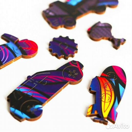 Пазлы деревянные фигурные Машинка