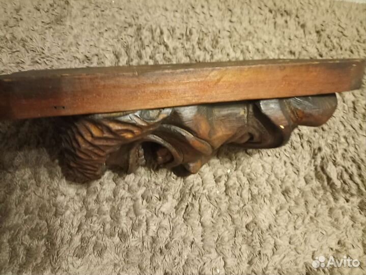 Маска светильник из дерева