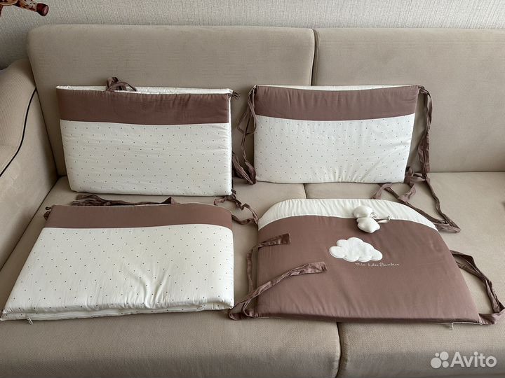 Бампер-подушки для детской кроватки, защита