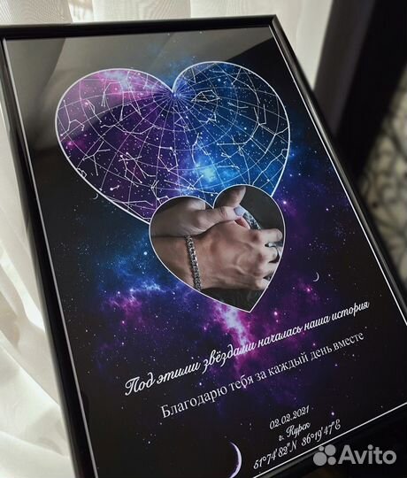 Подарок карта звездного неба