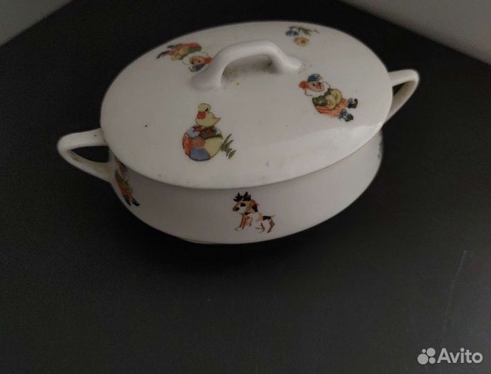 Сахарница фарфор Вербилки СССР 40-50 гг