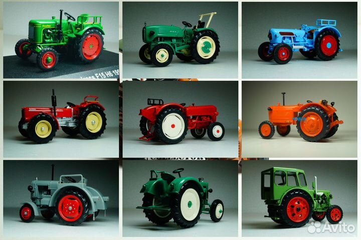 Тракторы модели Hachette Collections Масштаб 1:43