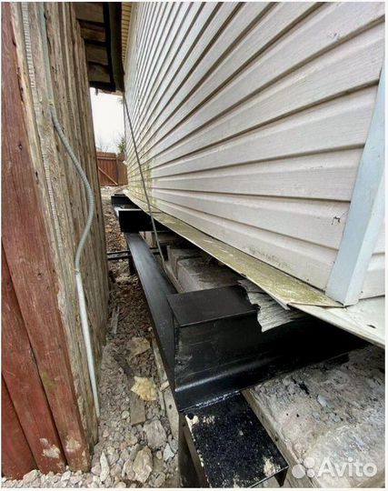 Ремонт фундамента винтовыми сваями