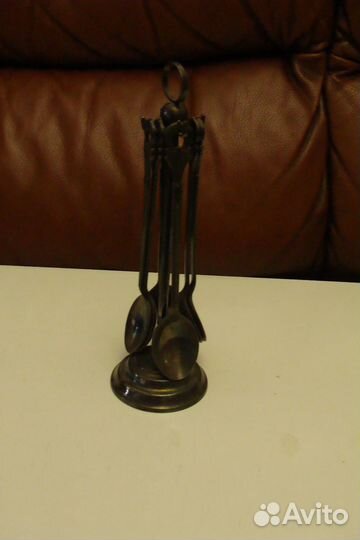 Мельхиоровые ложечки на подставке СССР