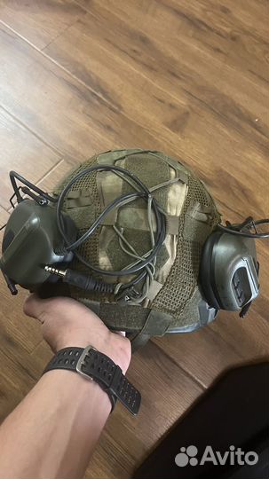 Шлем тактический бр2 с наушниками