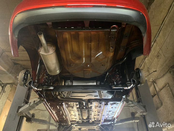 Пескоструйная обработка днища автомобиля