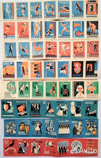 Спичечные этикетки коллекционные Литва