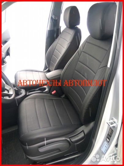 Чехлы Автопилот Hyundai Creta 2 из экокожи чёрные