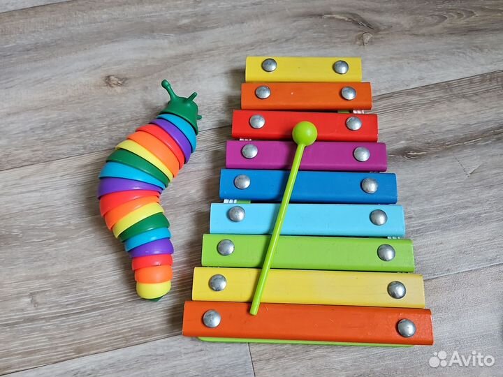 Игрушки пакетом. Для купания, ксилофон