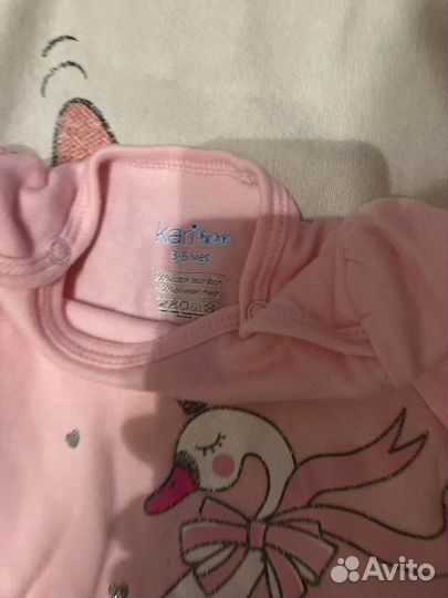 Пакет вещей для девочки, 3-6 мес, 6-9 мес