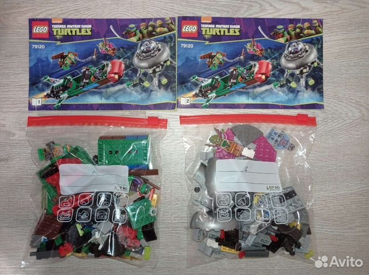 Лего черепашки ниндзя 79120 и 79103