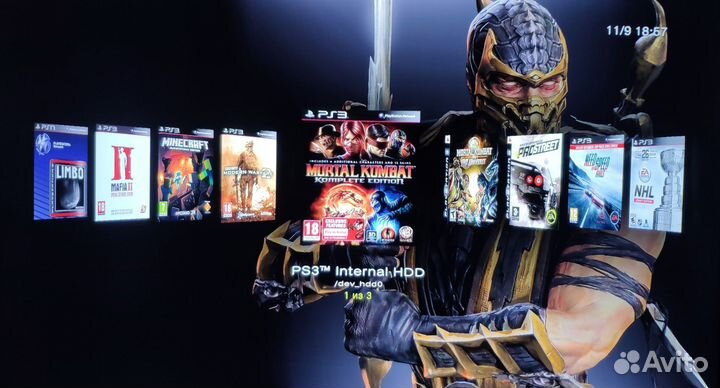 Sony Playstation 3 SuperSlim 500gb/Прошита/45Игр