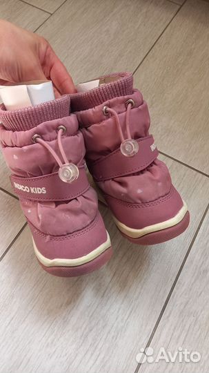 Дутики детские indigo kids 22 размер, стелька 13.5