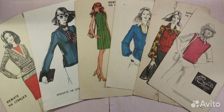 Набор схем вязания спицами