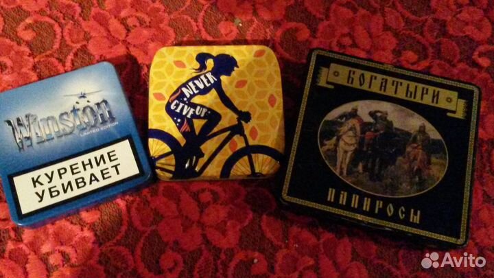 10метал. коробочек разных размеров (1продана)