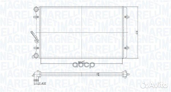 Радиатор 650x415 audi A3,VW Bora,Golf IV