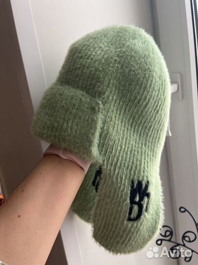 Шапка зимняя женская с ушками