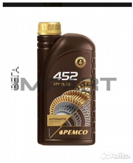 Масло трансмиссионное pemco 452 ATF AG52 оптом