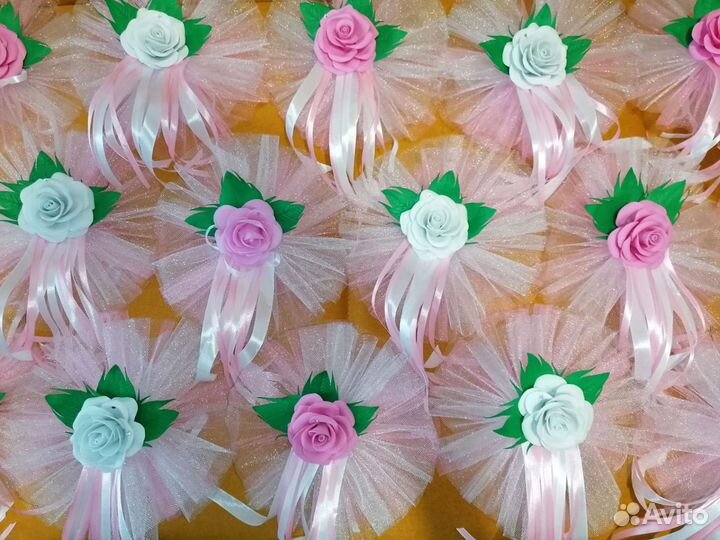 Свадебное украшение машины