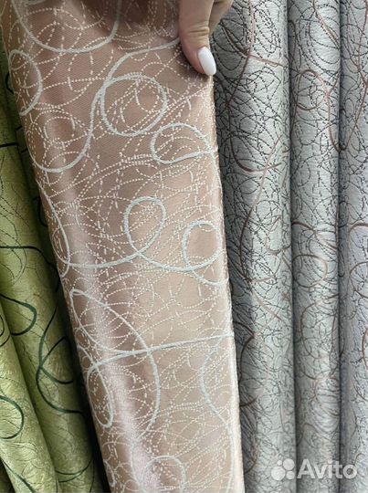 Шторы готовые, блэк-аут паутинка