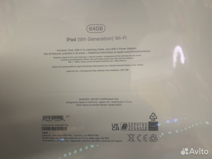 iPad 9 2021 64gb wifi