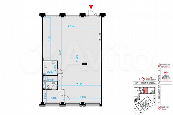 Сдам торговое помещение, 130.5 м²
