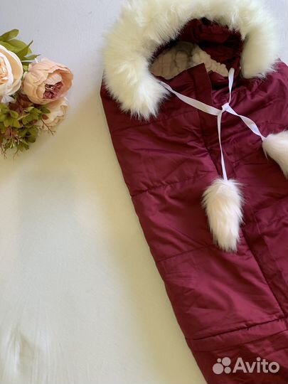 Комплект на выписку зима осень, конверт