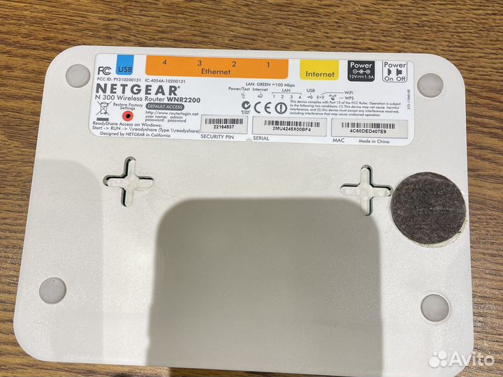 Роутер netgear N300 WNR2200